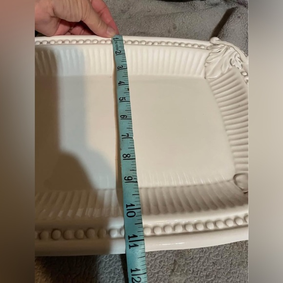 American Atelier Elegant White Serving Tray - Picture 10 of 10